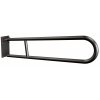 ANDEX Bez Barier Uchwyt półokrągły uchylny 80cm z płytą 820/80NG stal nierdzewna czarny